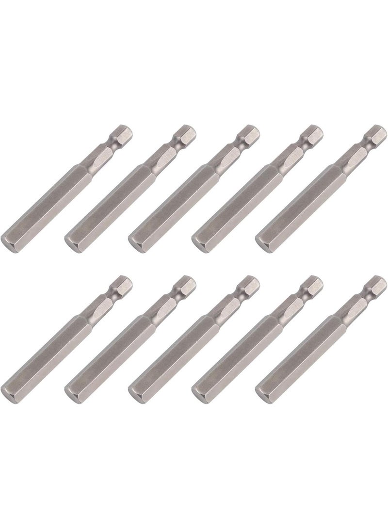 GGOOT Hardware  Electric Hex Screwdriver Bit 10-Pack, 8mm Magnetic Hardened Hand Tool S1/4 65mm for Hardware  - Image 1
