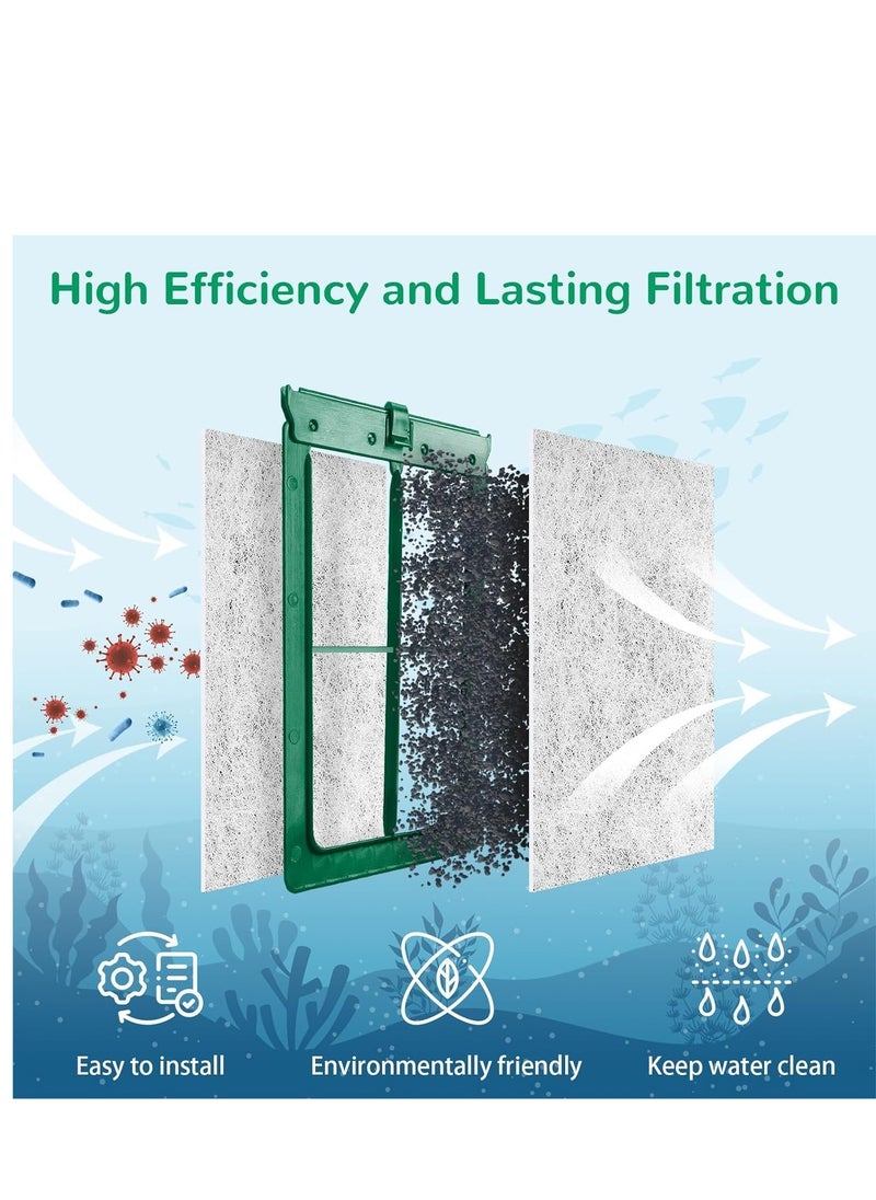 SYOSI - Carbon Activated Filter for Medium Aquarium, 6Pack Power Filters for Tetra Whisper Bio-Bag, Medium Aquarium Replacement Filter Cartridges for Tetra ReptoFilter Cartridges Aquariums - Image 1