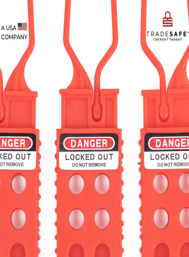 TRADESAFE Lock Out Tag Out Hasp - 3 Pack Non-Conductive Polypropylene Lockout Hasp, Tamper-Proof and Impact-Resistant Loto Plastic Hasps - Image 5