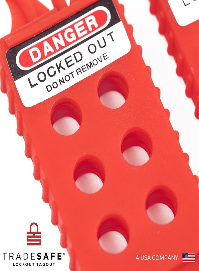 TRADESAFE Lock Out Tag Out Hasp - 3 Pack Non-Conductive Polypropylene Lockout Hasp, Tamper-Proof and Impact-Resistant Loto Plastic Hasps - Image 3