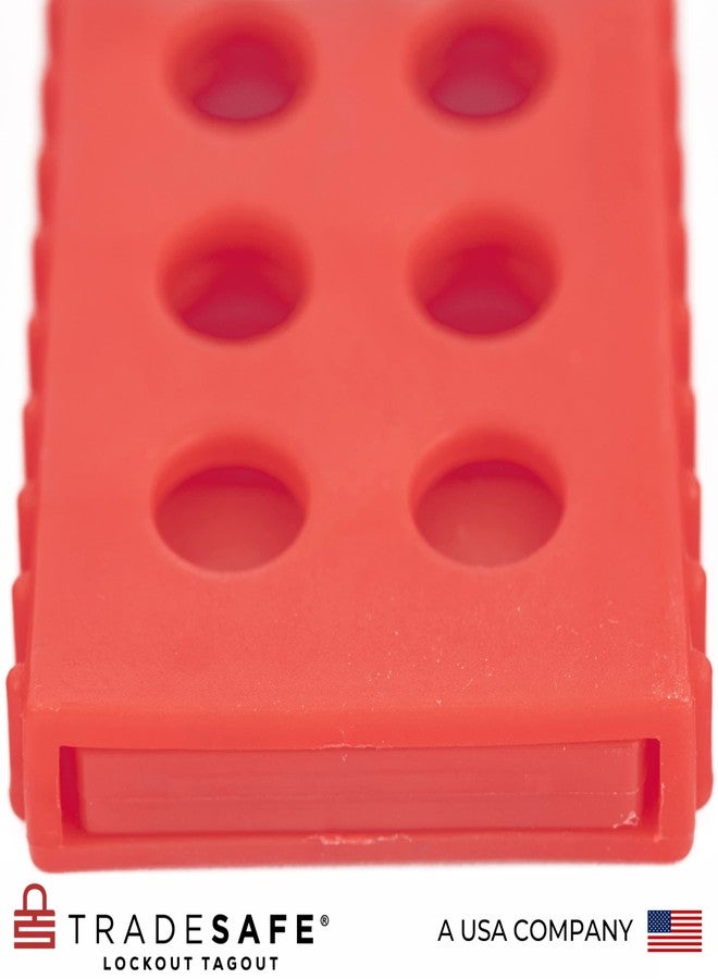 TRADESAFE Lock Out Tag Out Hasp - 3 Pack Non-Conductive Polypropylene Lockout Hasp, Tamper-Proof and Impact-Resistant Loto Plastic Hasps - Image 4