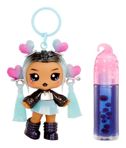 Yummiland Lip Gloss Doll: Sour Sweeties - Nina Heartpop Includes DIY Lip Gloss + Removable Keychain, Cosmetic Play, Collectible, Ages 4+ - Image 3