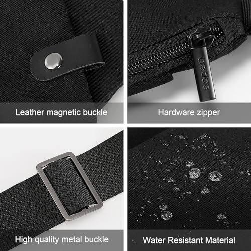 OSOCE Anti Theft Crossbody Bags Sling Bag for Women Men Waterproof Wander Bag for Sports and Travel. (1-Grey, Small) - Image 4