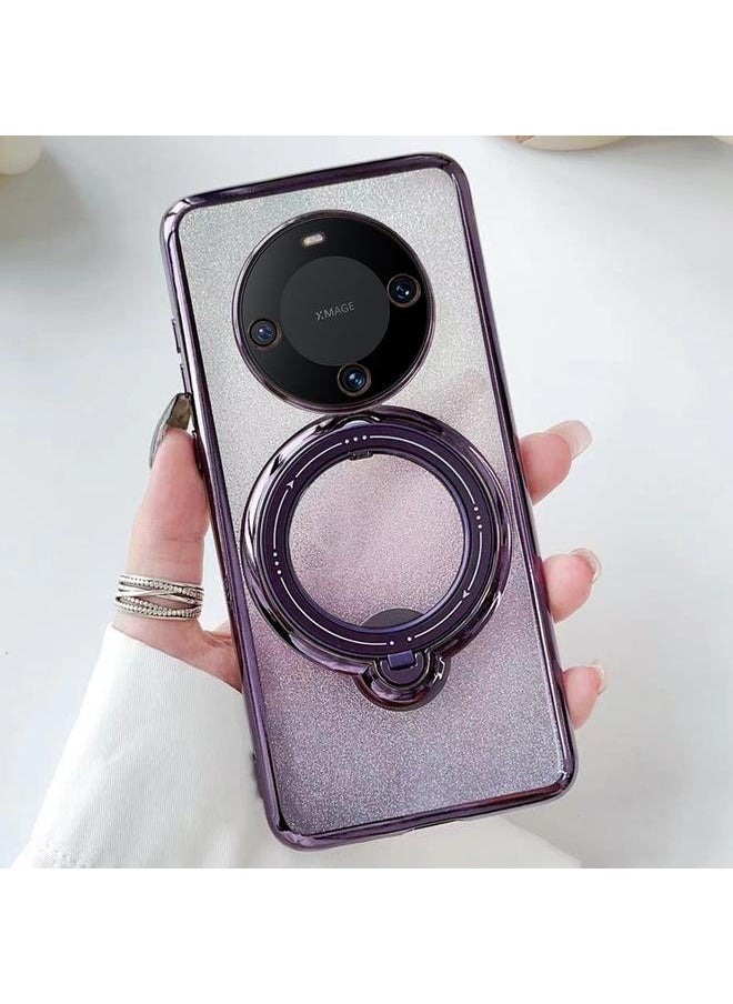 Zaboon - Case For Huawei Mate 60 Pro Rotation MagSafe Holder Gradient Glitter TPU Phone Case - Image 1