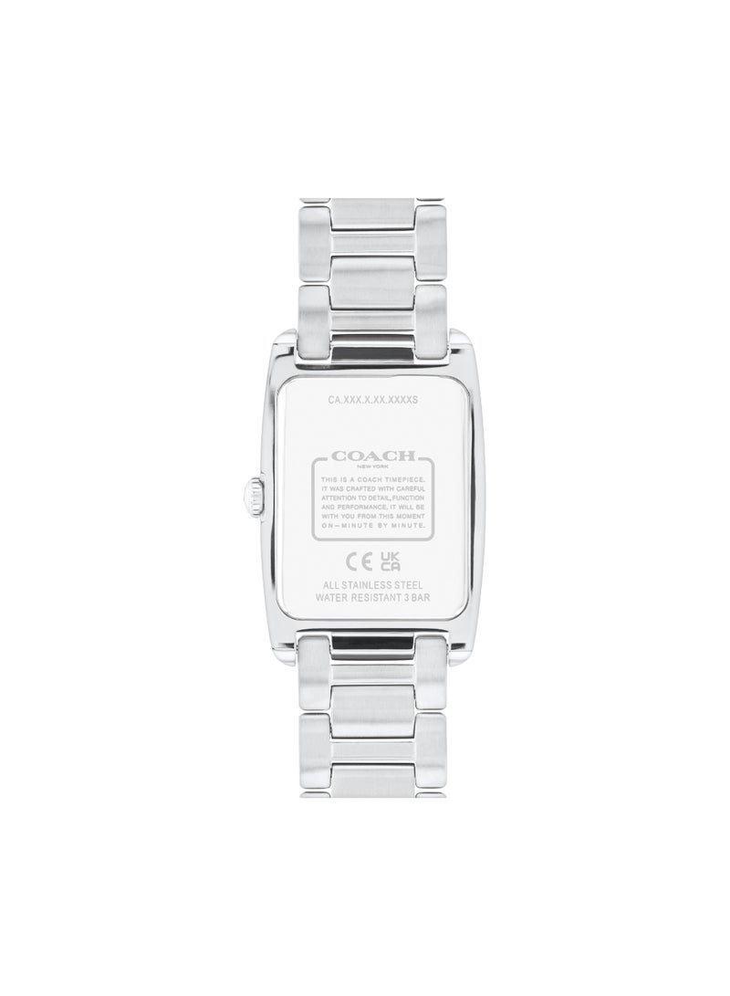 COACH Rectangle Analog Women's White Case Watch - 14504318 - Image 3