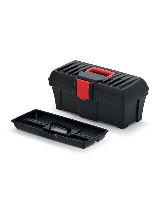 Kistenberg Caliber 40 Heavy Duty Tool Box with Ergonomic Handle Black and Red 18.6 x 20 x 40 cm  - Image 3
