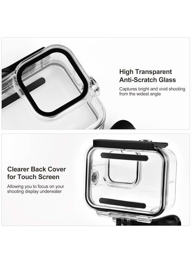 Kuptone 60M Waterproof Case, 196FT Underwater Protective Housing Case for Hero11 Hero10 Hero9 Black, with Quick Release Mount and Thumbscrew  - Image 3