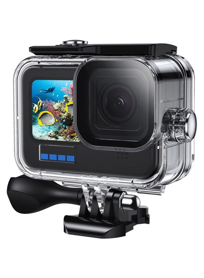 Kuptone 60M Waterproof Case, 196FT Underwater Protective Housing Case for Hero11 Hero10 Hero9 Black, with Quick Release Mount and Thumbscrew  - Image 1