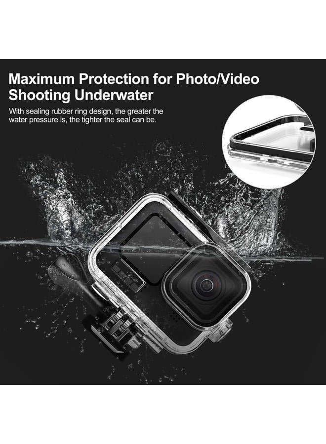 Kuptone 60M Waterproof Case, 196FT Underwater Protective Housing Case for Hero11 Hero10 Hero9 Black, with Quick Release Mount and Thumbscrew  - Image 2