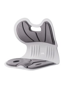 Posture correction chair Cushion that does not hurt the waist when sitting Strong material Can support 120 kg Pelvic support chair Cushion High resilience memory foam Gentle on the buttocks Low back pain Chair Lightweight Easy to carry Just sit on the chair or on the floor Prevent herniated disc Cushion Driving Game Telecommuting Cat back Will not change Children Elderly Prevent heat stroke Goods Office Telecommuting (Light gray)