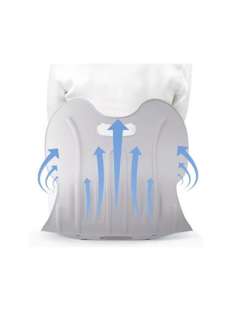 General - Posture correction chair Cushion that does not hurt the waist when sitting Strong material Can support 120 kg Pelvic support chair Cushion High resilience memory foam Gentle on the buttocks Low back pain Chair Lightweight Easy to carry Just sit on the chair or on the floor Prevent herniated disc Cushion Driving Game Telecommuting Cat back Will not change Children Elderly Prevent heat stroke Goods Office Telecommuting (Light gray) - Image 1