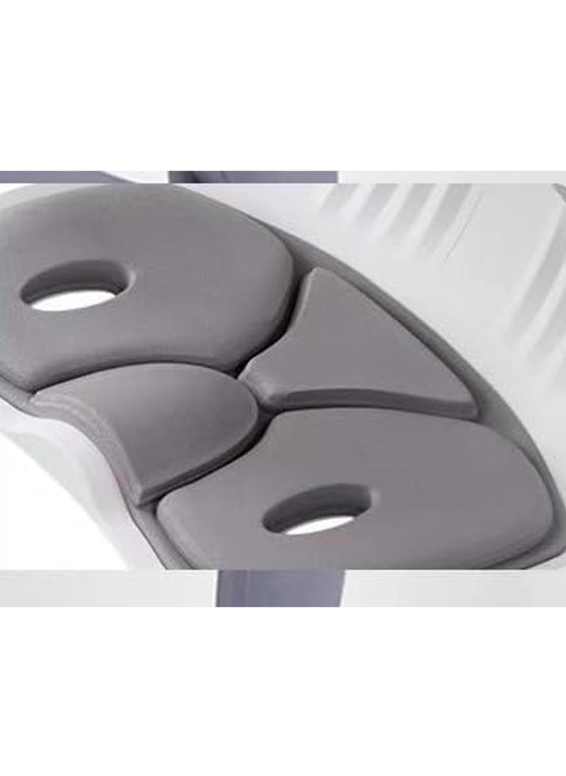 General - Posture correction chair Cushion that does not hurt the waist when sitting Strong material Can support 120 kg Pelvic support chair Cushion High resilience memory foam Gentle on the buttocks Low back pain Chair Lightweight Easy to carry Just sit on the chair or on the floor Prevent herniated disc Cushion Driving Game Telecommuting Cat back Will not change Children Elderly Prevent heat stroke Goods Office Telecommuting (Light gray) - Image 1