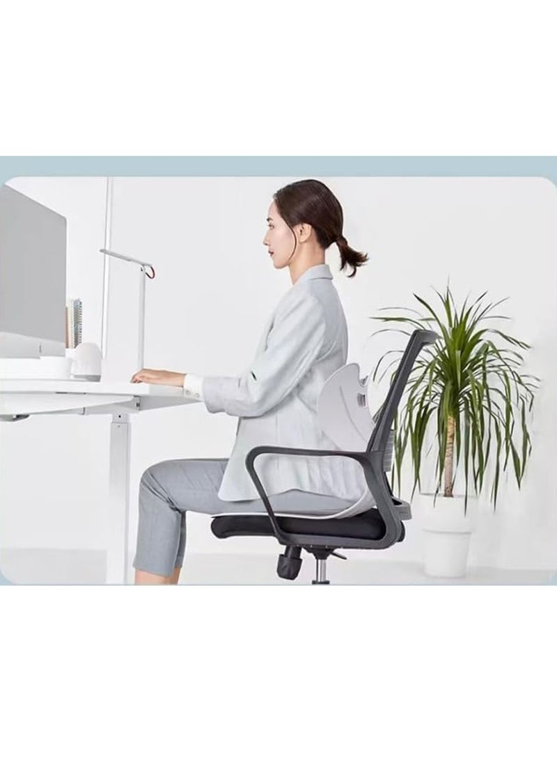 General - Posture correction chair Cushion that does not hurt the waist when sitting Strong material Can support 120 kg Pelvic support chair Cushion High resilience memory foam Gentle on the buttocks Low back pain Chair Lightweight Easy to carry Just sit on the chair or on the floor Prevent herniated disc Cushion Driving Game Telecommuting Cat back Will not change Children Elderly Prevent heat stroke Goods Office Telecommuting (Light gray) - Image 1