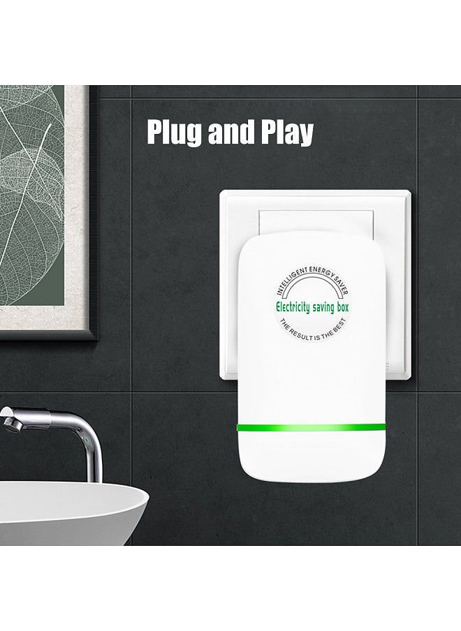 Generic - Power Saving Device Factor Household Energy Saver 28KW Intelligent High-efficient Appliance Plug in Electricity Saving Box Energy Power Saving Device 90V-250V UK Plug - Image 1