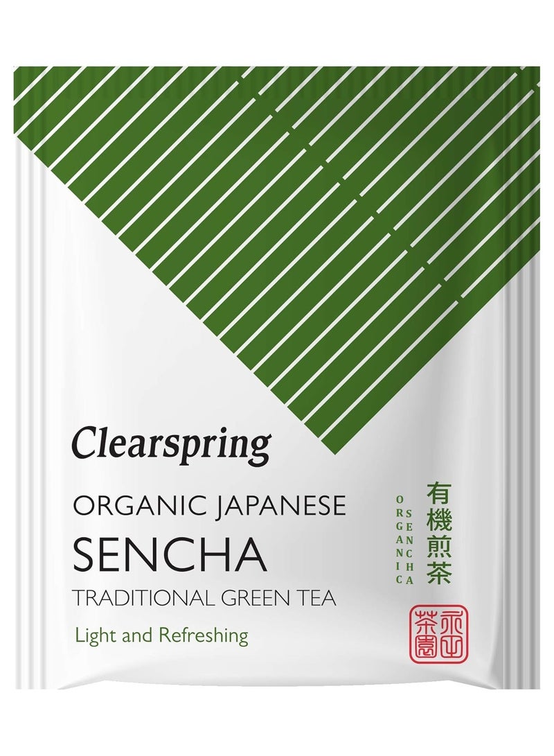 Clearspring Organic Japanese Sencha Traditional Green Tea 20 Sachets - Image 2