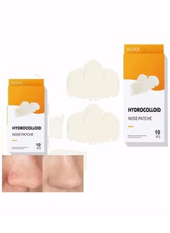 EELHOE 10 Pcs Nose Strip Pimple Patche Nose Sticker Mighty Patch Zits Strip Hydrocolloid Patche for Nose Pore Zit and Oil Dermatologist Approved Overnight Pore Strips to Absorb Acne Nose Gunk  - Image 2