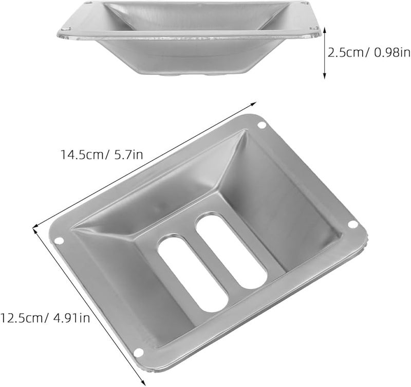 سلة نفايات مقاومة للطقس باللون الأسود بدلاً من منفضة السجائر حاوية رماد بفتحتين للمتنزهات والفنادق - Image 5