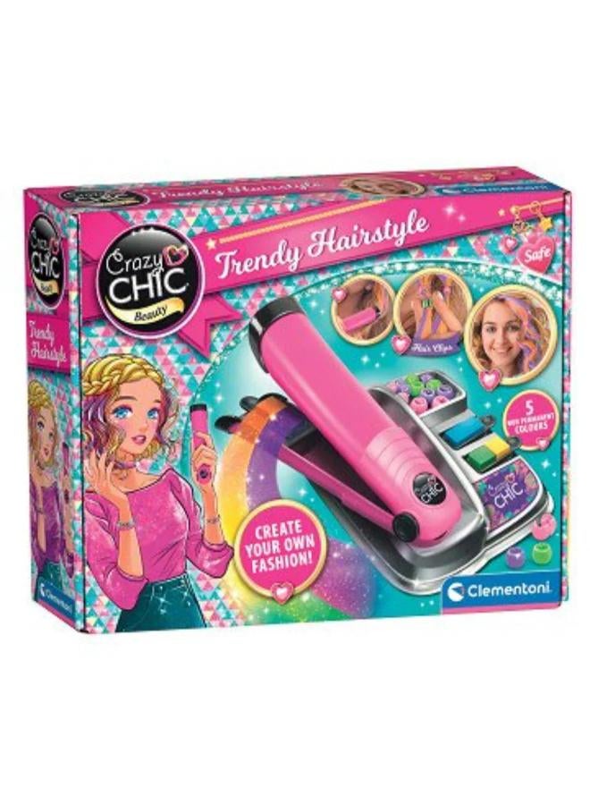 Clementoni Crazy Chic Beauty Trendy Hairstyle Hair Dye Set - Image 1