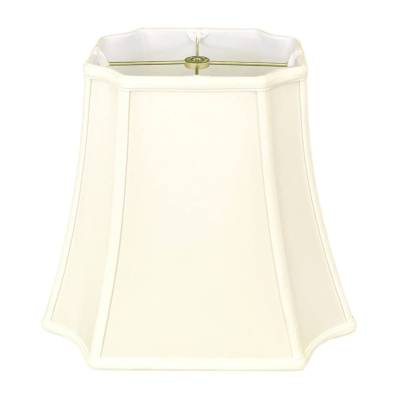 Royal Designs Inc Royal Designs Rectangle Inverted Cut Corner Lamp Shade Eggshell 425 x 6 x 8 x 11 x 875 BS71211EG