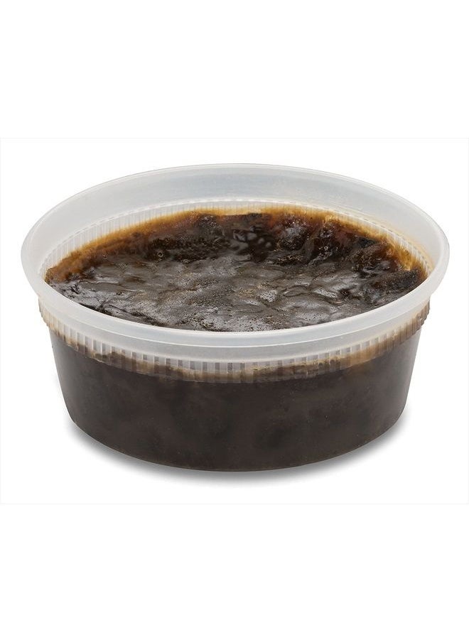 Plant Guru - African Black Soap Paste 8 oz. 100% Raw Pure Natural From Ghana. Acne Treatment, Aids Against Eczema & Psoriasis, Dry Skin, Scars and Dark Spots. Great For Pimples, Blackhead, Face & Body Wash. - Image 1