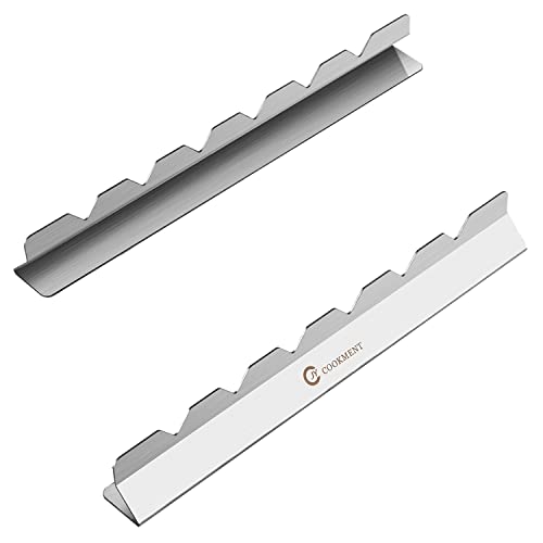 JY COOKMENT Kabob Skewers Stainless Steel Long BBQ Barbecue Skewers, Flat Metal Kebob Sticks Wide Reusable Grilling Skewers for Meat Chicken,Set of 9 Including 2 barbeecue rack with Storage Bag - Image 4