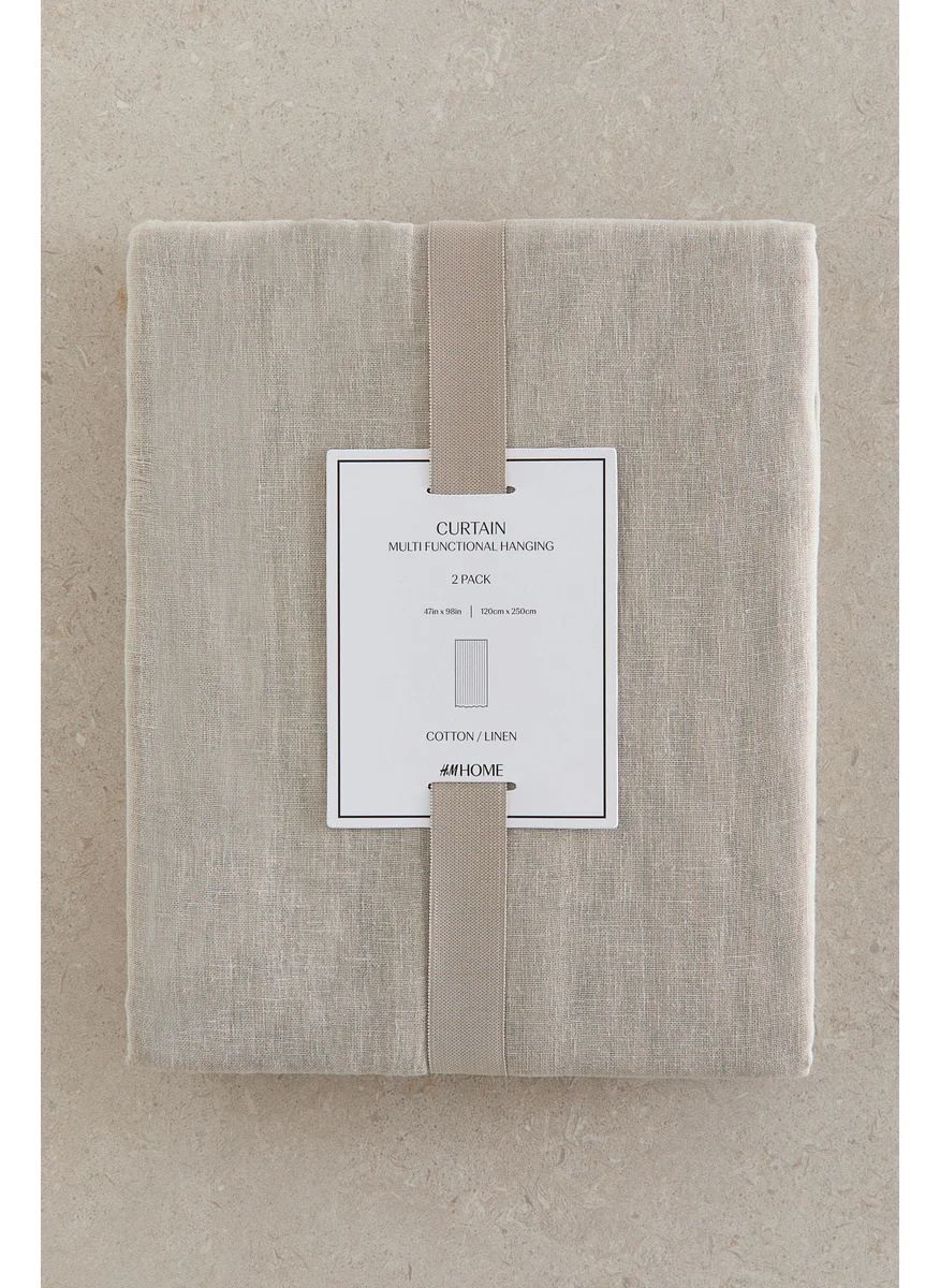 H&M 2-Pack Linen-Blend Curtain Lengths