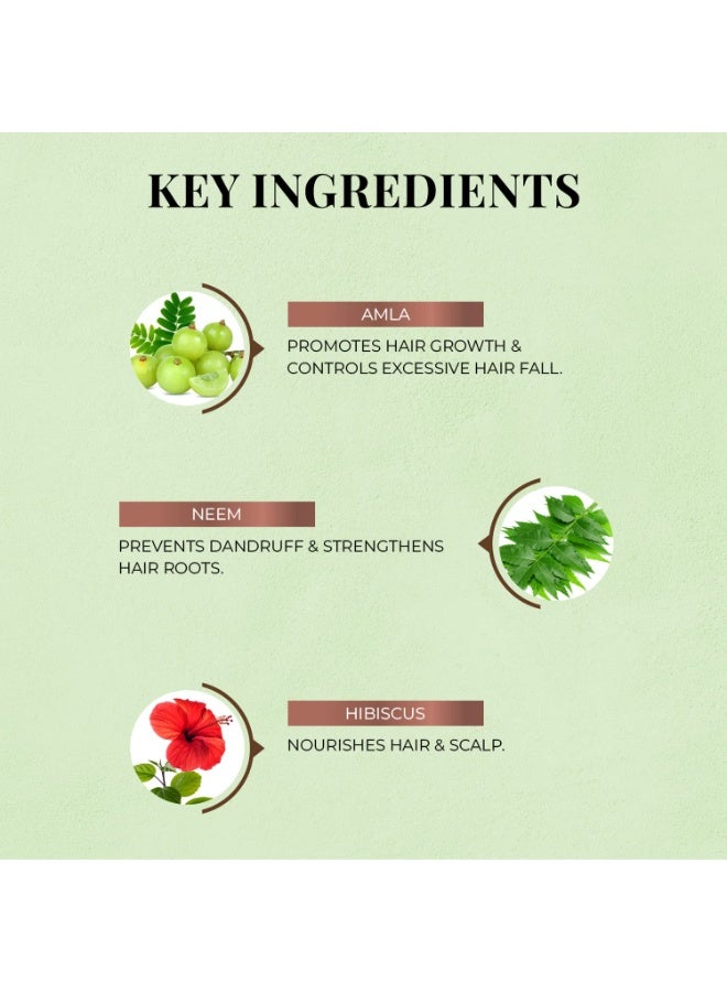 Just Herbs Anti hair fall shampoo Rosemary & Amla 200ml*2 - Image 3