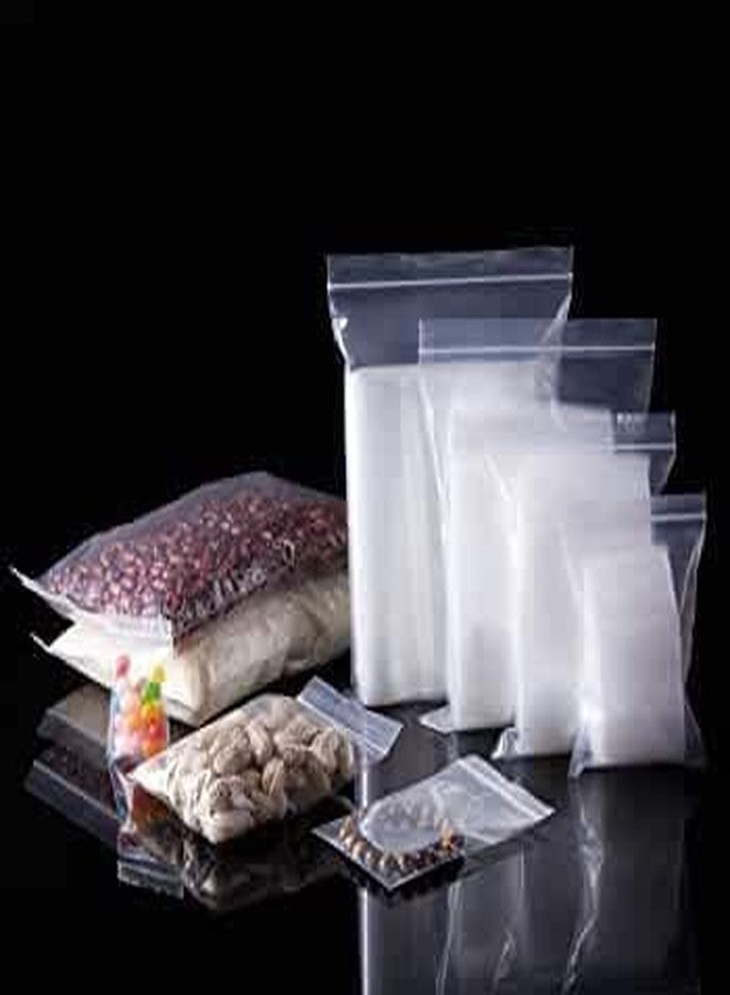 ARSALAN SHOPPE Transparent Reusable Zip lock Bags for Airtight Seal for product packaging,medicines, cosmetics, screws,nuts,jewellery,documents,snacks Clear Plastic Bags with Zipper, 100 Count (3x4) - Image 2