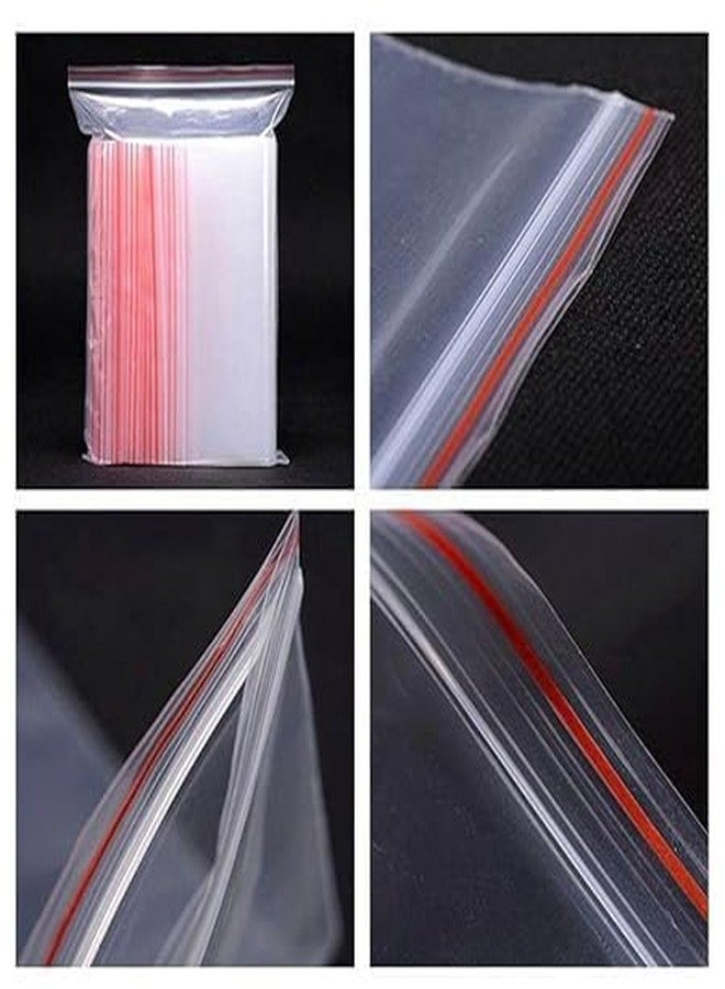 ARSALAN SHOPPE Transparent Reusable Zip lock Bags for Airtight Seal for product packaging,medicines, cosmetics, screws,nuts,jewellery,documents,snacks Clear Plastic Bags with Zipper, 100 Count (3x4) - Image 5