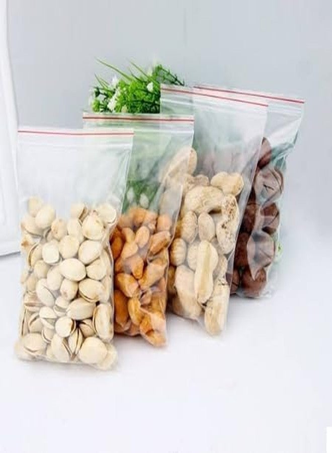 ARSALAN SHOPPE Transparent Reusable Zip lock Bags for Airtight Seal for product packaging,medicines, cosmetics, screws,nuts,jewellery,documents,snacks Clear Plastic Bags with Zipper, 100 Count (3x4) - Image 4