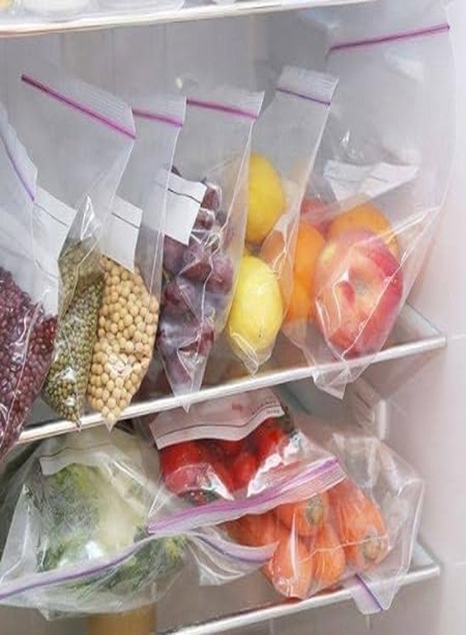 ARSALAN SHOPPE Transparent Reusable Zip lock Bags for Airtight Seal for product packaging,medicines, cosmetics, screws,nuts,jewellery,documents,snacks Clear Plastic Bags with Zipper, 100 Count (3x4) - Image 3