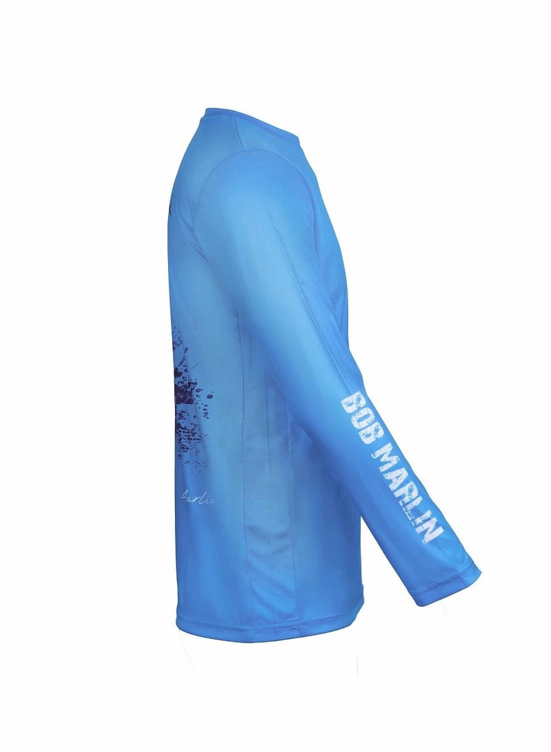 Bob Marlin Performance Shirt Bazaruto Blue-Small - Image 3