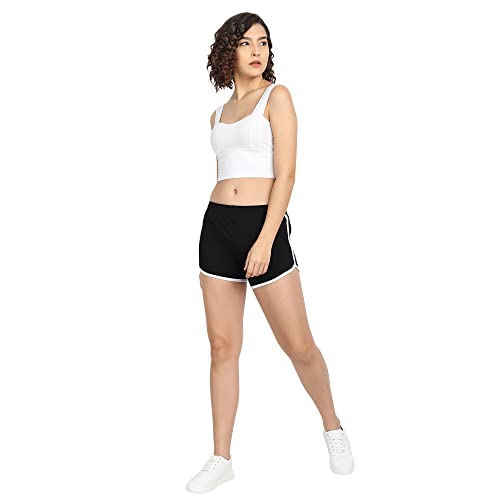 ICEDIVE Women Cotton Blend Shorts,Multicolour, Pack of 3 (in, Alpha, M, Regular, Multi3) - Image 4