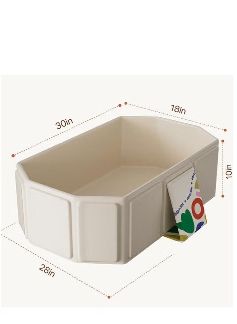 Baby Folding Bathtub, Kids Bathtub with Non-Slip Base, with Thermostatic System, for 0-5 Years Old, Travel Essential, Indoor/Outdoor Use, Easy Storage - Image 2