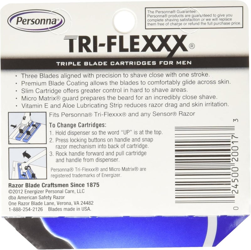 Personna Tri-Flexxx Triple Blade Cartridges for Gillette Sensor Razors - 24 Count - Image 3
