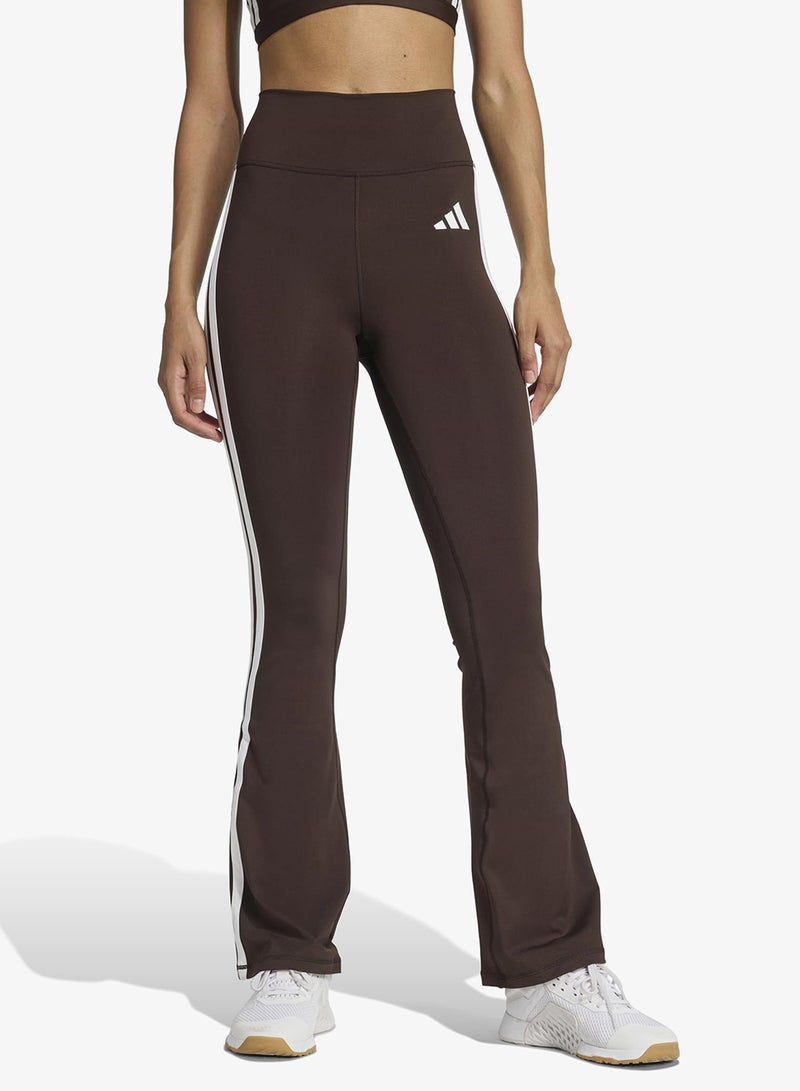 Adidas Optimé Essentials 3-Stripes Flared Leggings - Image 1