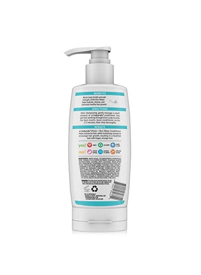 artnaturals Rice Water + Biotin Conditioner (16 Fl Oz / 473Ml) Sulfate Free Dual Bottle Made With Banana Quinoa And Coconut To Promote Strength Shine And Growth  - Image 4