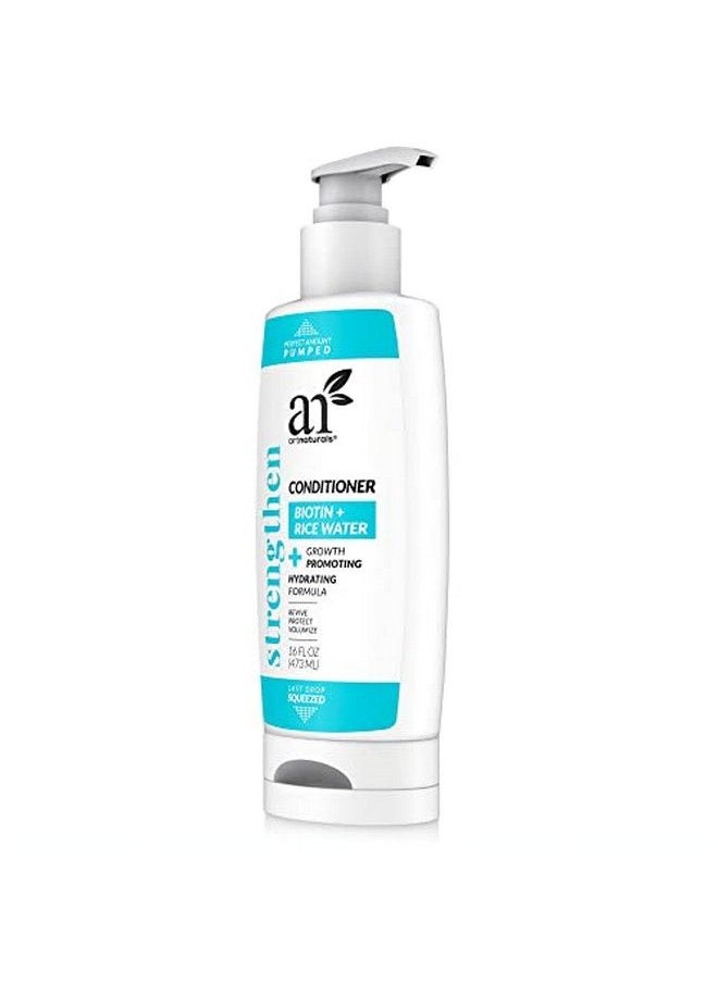 artnaturals Rice Water + Biotin Conditioner (16 Fl Oz / 473Ml) Sulfate Free Dual Bottle Made With Banana Quinoa And Coconut To Promote Strength Shine And Growth  - Image 5