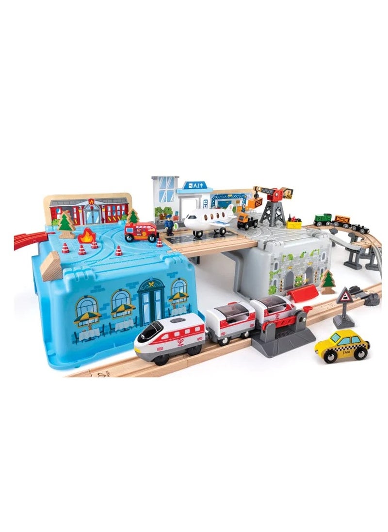 Hape - Hape Super Cityscape Transport Bucket Set - Image 1