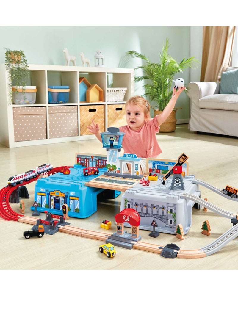 Hape - Hape Super Cityscape Transport Bucket Set - Image 1