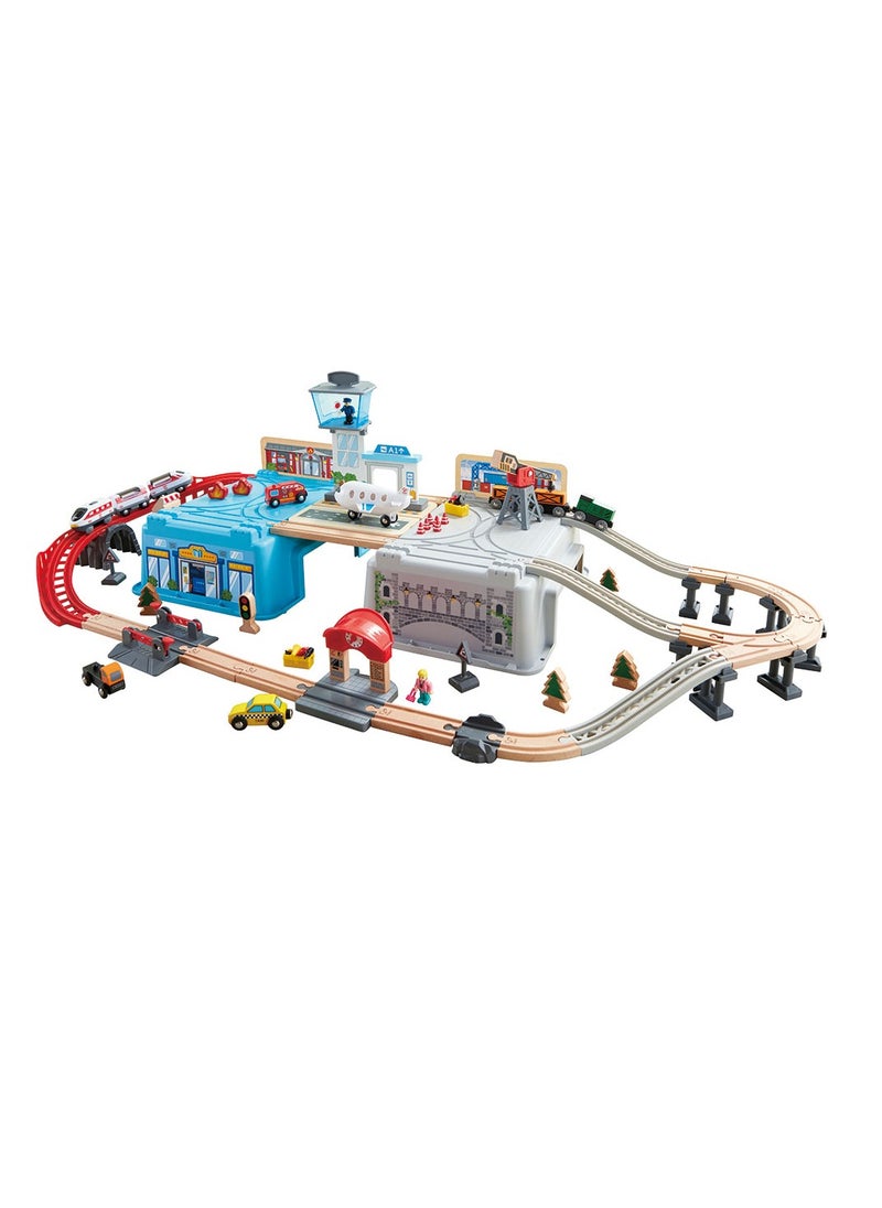 Hape - Hape Super Cityscape Transport Bucket Set - Image 1
