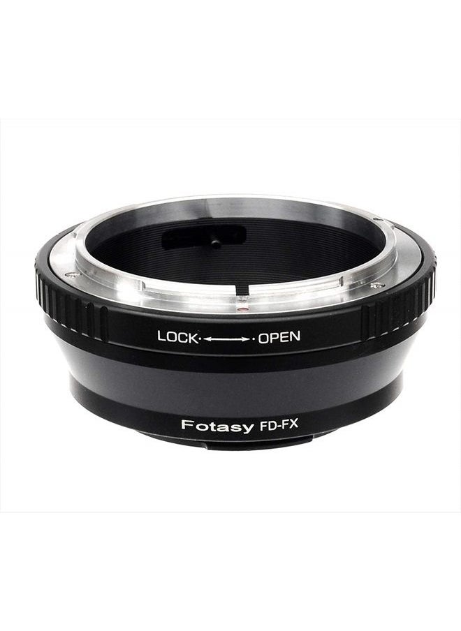 Fotasy - FD Lens to Fuji X Adapter, Canon FD Lens to Fujifilm X Mount Adapter, Compatible with Fujifilm X-Mount X-Pro2 X-E2 X-E3 X-A5 X-M1 X-T1 X-T2 XT3 X-T10 X-T20 X-T30 X-H1 - Image 1