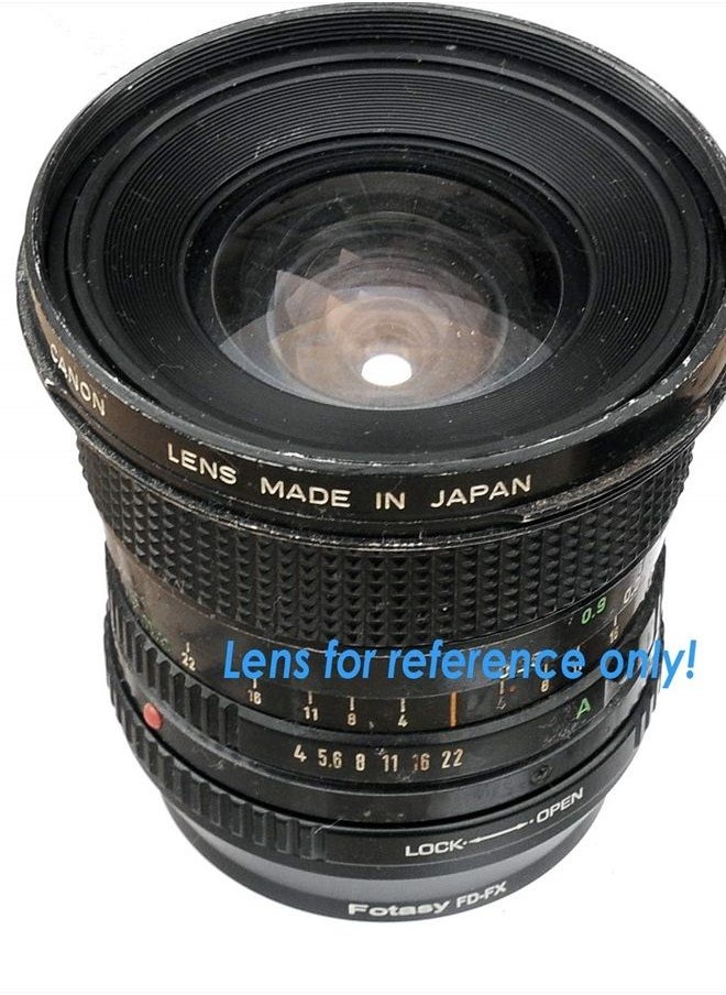 Fotasy - FD Lens to Fuji X Adapter, Canon FD Lens to Fujifilm X Mount Adapter, Compatible with Fujifilm X-Mount X-Pro2 X-E2 X-E3 X-A5 X-M1 X-T1 X-T2 XT3 X-T10 X-T20 X-T30 X-H1 - Image 1