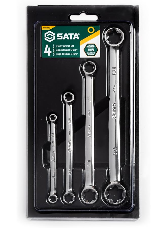 Sata 4 Piece E Torx Box Wrench Set St09012Sj - Image 1