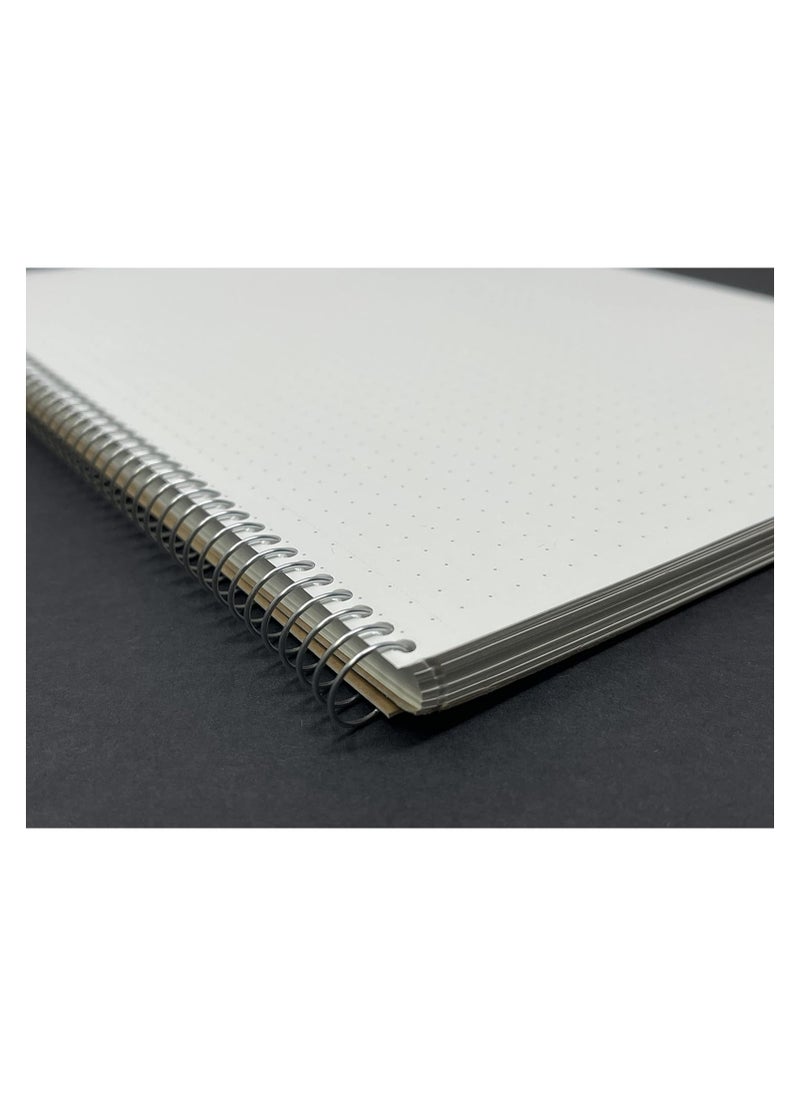 Maruman SPIRAL NOTE BASIC 6.26 x 8.31 inches (A5), 5mm dot grid, 80 Sheets (N007ES),White - pzsku/ZB9583F50A01B1A647516Z/45/_/1737798067/3a3d5ad3-a925-4e0e-a203-7f6dd78098ce