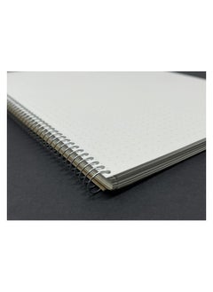 مارومان Maruman SPIRAL Note BASIC 6.26 x 8.31 بوصة (A5)، شبكة نقطية 5 مم، 80 ورقة (N007ES)، أبيض  - Image 2