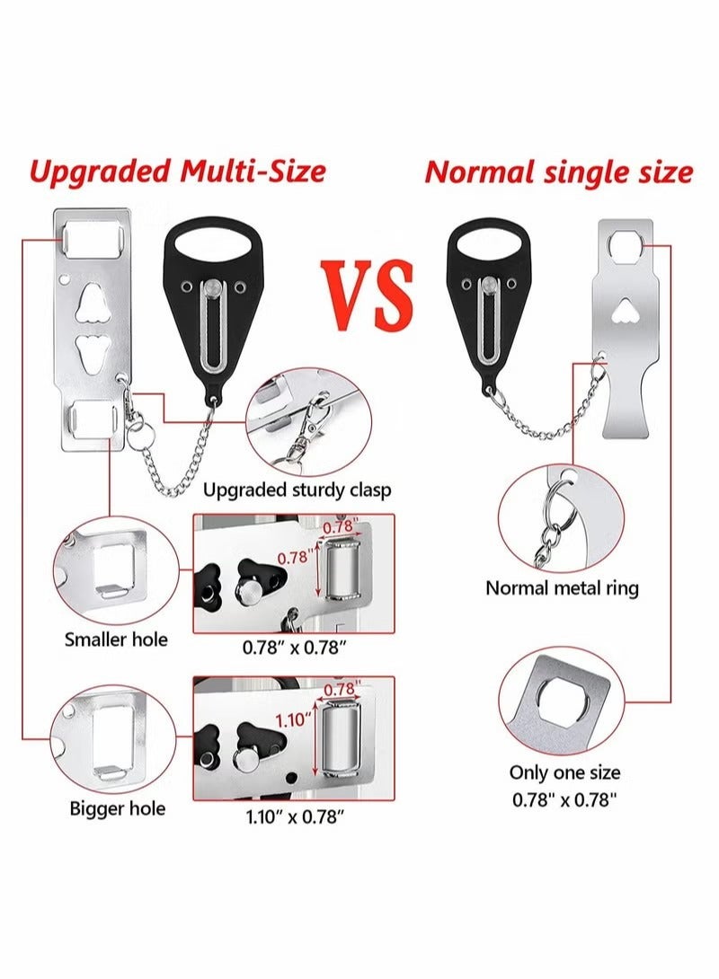 Portable Door Lock, Travel Door Locker Latch Traveling Extra Locks - Image 3