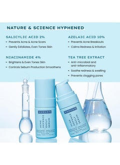 HYPHEN Acne Defence Daily Serum For Acne Prone Skin With Salicylic Acid 2% Azelaic Acid 10% Niacinamide 4% Treats Active Acne Controls Oil Antiacne Serum For Men & Women 30 Ml  - Image 5