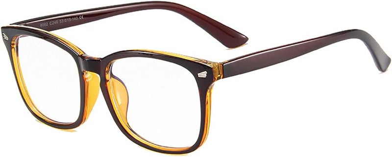 MAXJULI Blue Light Blocking Glasses,Computer Reading/Gaming/TV/Phones Glasses for Women Men(Brown) - Image 2