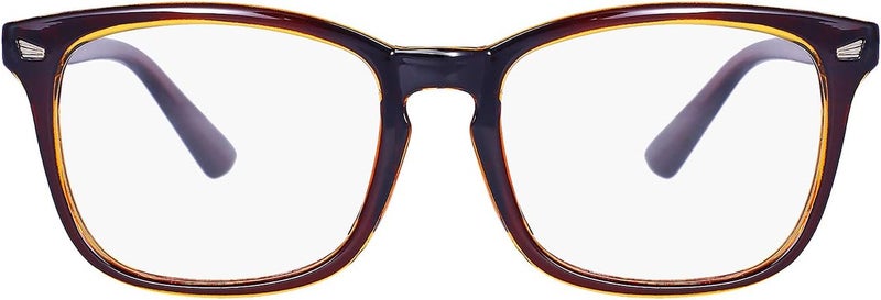 MAXJULI Blue Light Blocking Glasses,Computer Reading/Gaming/TV/Phones Glasses for Women Men(Brown) - Image 1